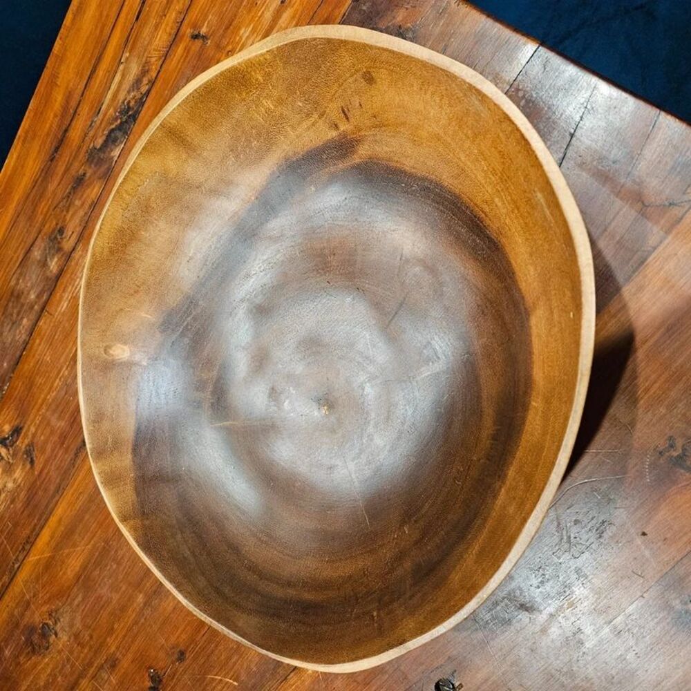 XL large wooden mango wood bowl